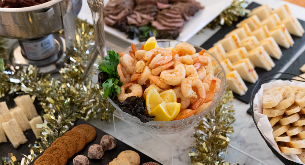 Preparing ready-made Charleston meals for catering